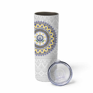 Cape Verde African Tribal Pattern Skinny Tumbler Chest Arm Tattoo
