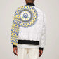 Cape Verde African Tribal Pattern Sleeve Zip Bomber Jacket Chest Arm Tattoo