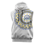 Cape Verde African Tribal Pattern Sleeveless Hoodie Chest Arm Tattoo - African Pride
