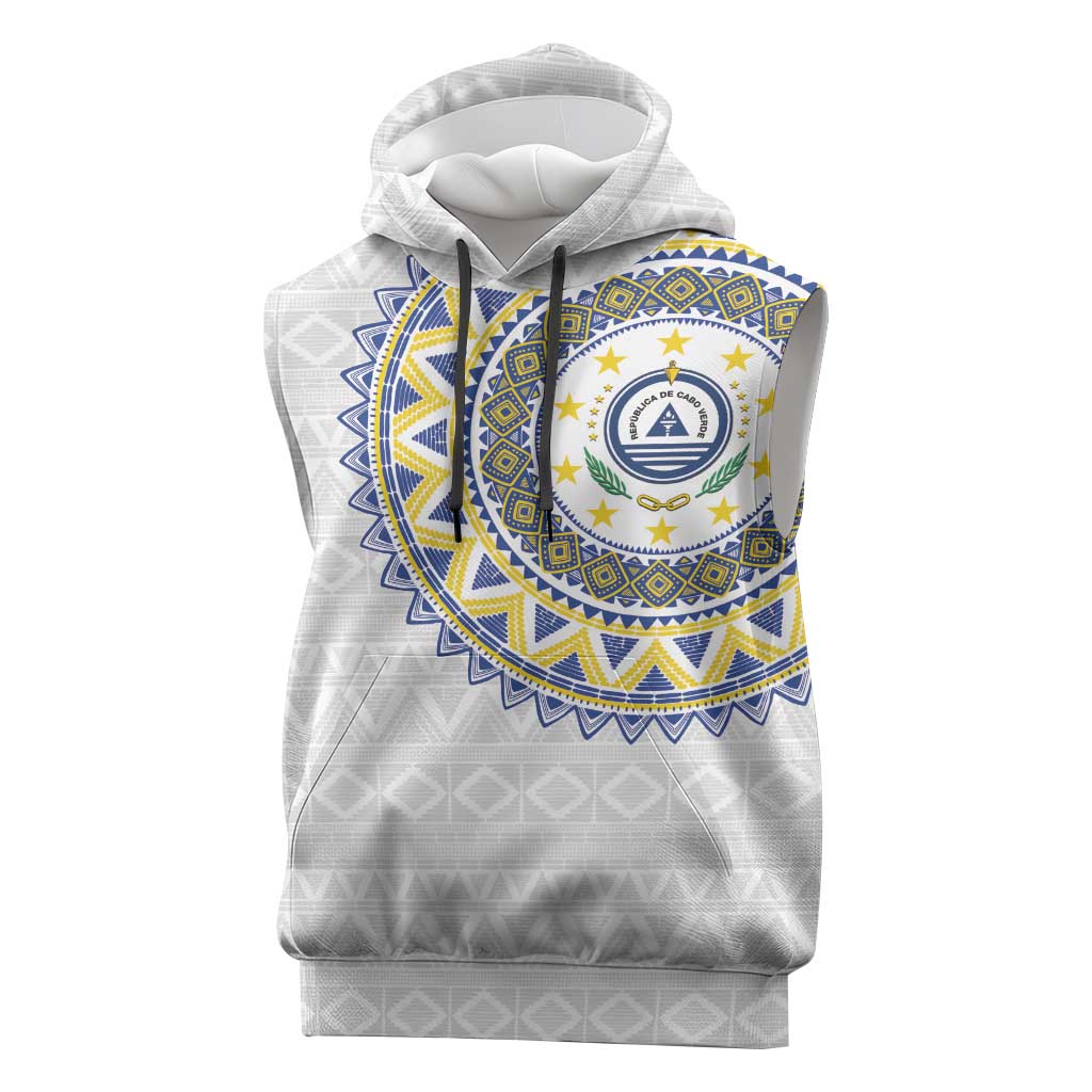 Cape Verde African Tribal Pattern Sleeveless Hoodie Chest Arm Tattoo - African Pride
