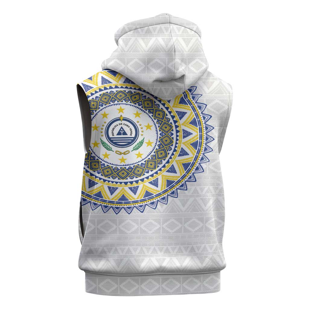 Cape Verde African Tribal Pattern Sleeveless Hoodie Chest Arm Tattoo - African Pride