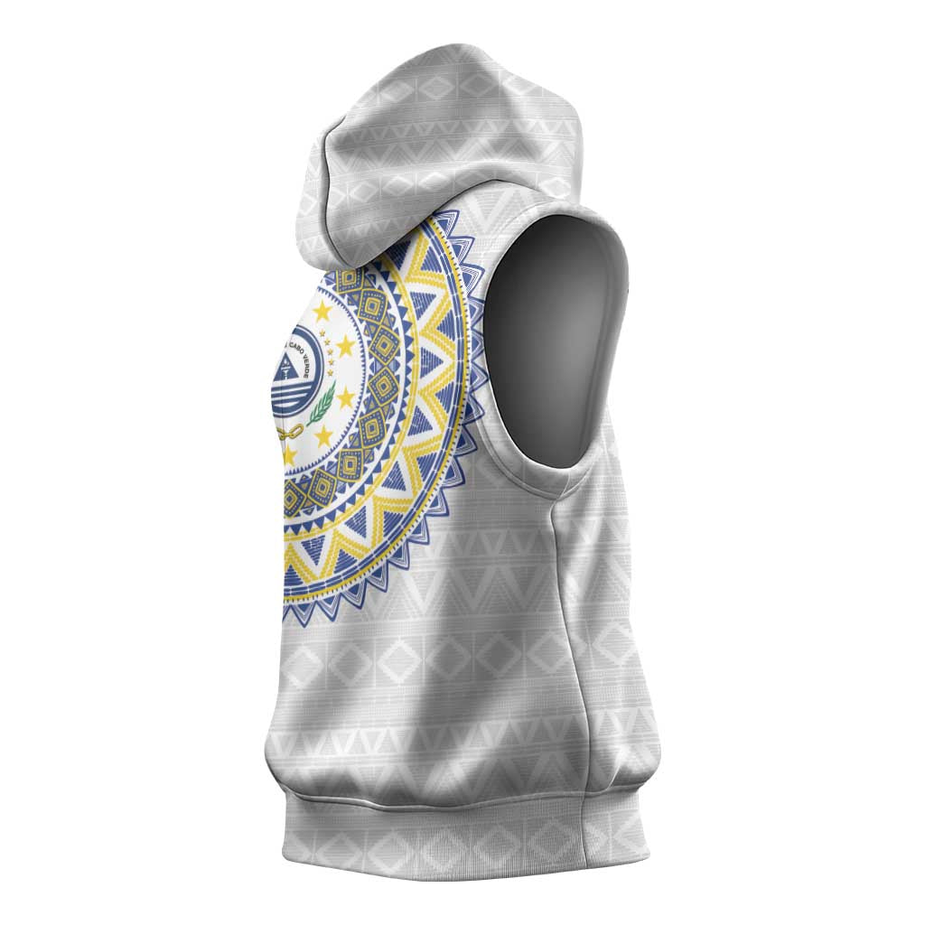Cape Verde African Tribal Pattern Sleeveless Hoodie Chest Arm Tattoo - African Pride