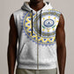 Cape Verde African Tribal Pattern Sleeveless Zip Hoodie Chest Arm Tattoo - African Pride