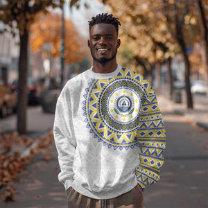 Cape Verde African Tribal Pattern Sweatshirt Chest Arm Tattoo