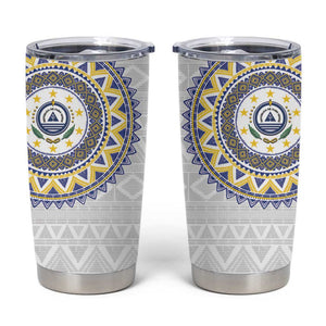 Cape Verde African Tribal Pattern Tumbler Cup Chest Arm Tattoo