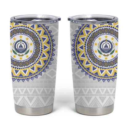 Cape Verde African Tribal Pattern Tumbler Cup Chest Arm Tattoo