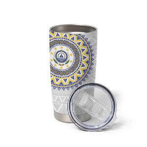 Cape Verde African Tribal Pattern Tumbler Cup Chest Arm Tattoo