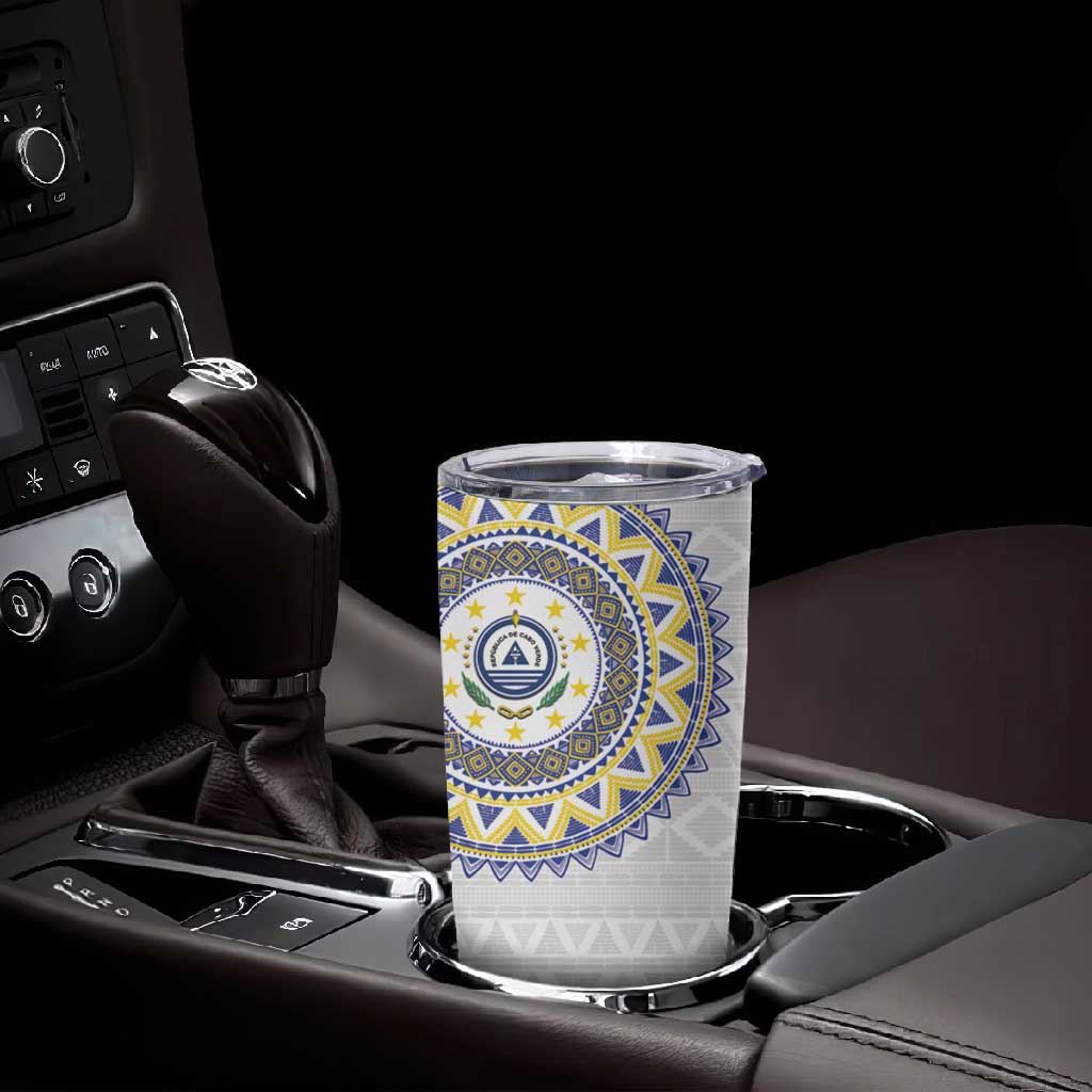 Cape Verde African Tribal Pattern Tumbler Cup Chest Arm Tattoo