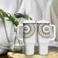 Cape Verde African Tribal Pattern Tumbler With Handle Chest Arm Tattoo