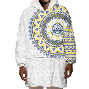 Cape Verde African Tribal Pattern Wearable Blanket Hoodie Chest Arm Tattoo