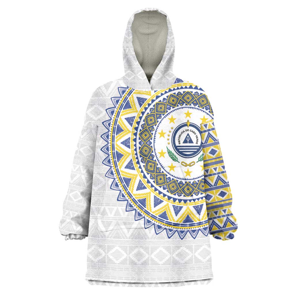 Cape Verde African Tribal Pattern Wearable Blanket Hoodie Chest Arm Tattoo