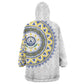Cape Verde African Tribal Pattern Wearable Blanket Hoodie Chest Arm Tattoo