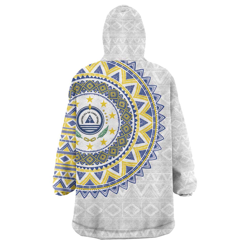 Cape Verde African Tribal Pattern Wearable Blanket Hoodie Chest Arm Tattoo