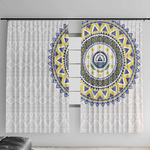 Cape Verde African Tribal Pattern Window Curtain Chest Arm Tattoo