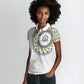 Cape Verde African Tribal Pattern Women Polo Shirt Chest Arm Tattoo