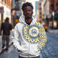 Cape Verde African Tribal Pattern Zip Hoodie Chest Arm Tattoo