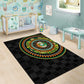 Ivory Coast African Tribal Pattern Area Rug Chest Arm Tattoo