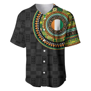 Ivory Coast African Tribal Pattern Baseball Jersey Chest Arm Tattoo
