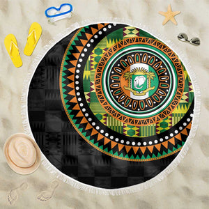 Ivory Coast African Tribal Pattern Beach Blanket Chest Arm Tattoo