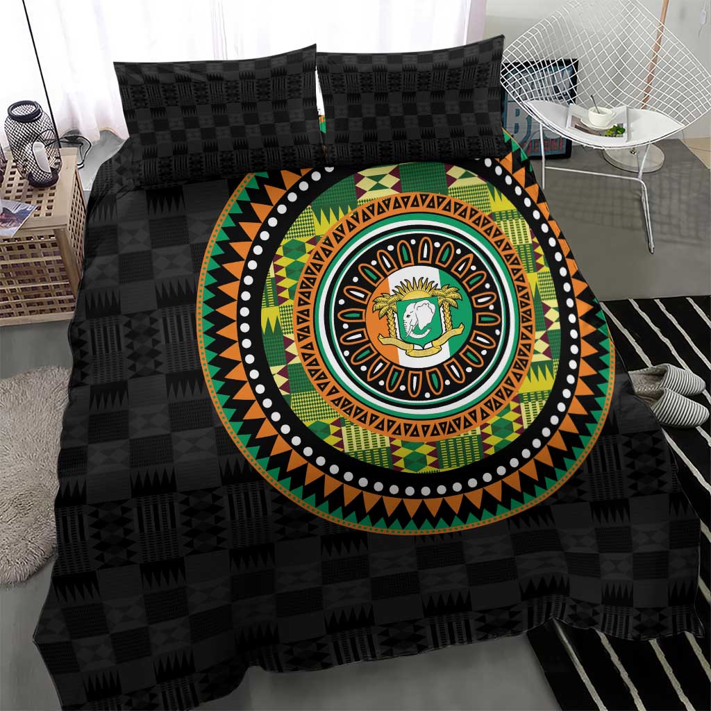 Ivory Coast African Tribal Pattern Bedding Set Chest Arm Tattoo