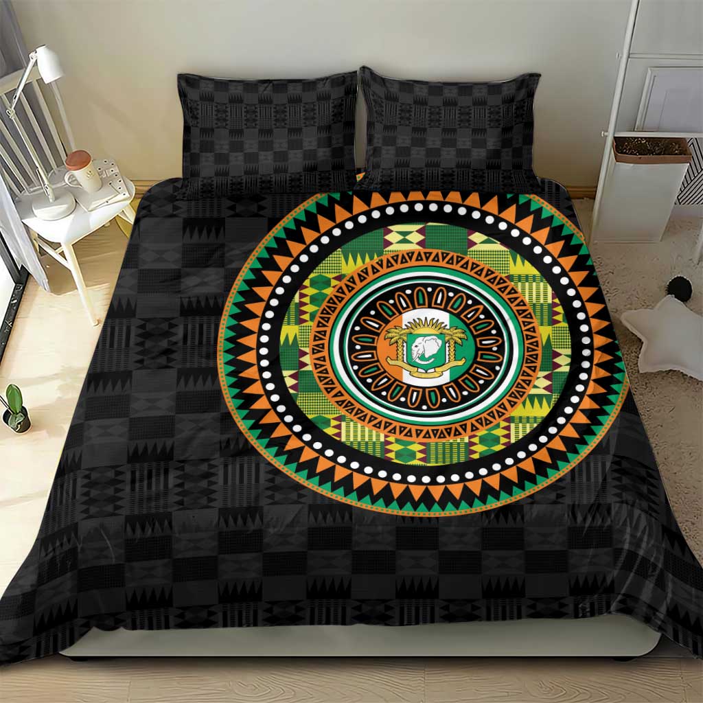 Ivory Coast African Tribal Pattern Bedding Set Chest Arm Tattoo