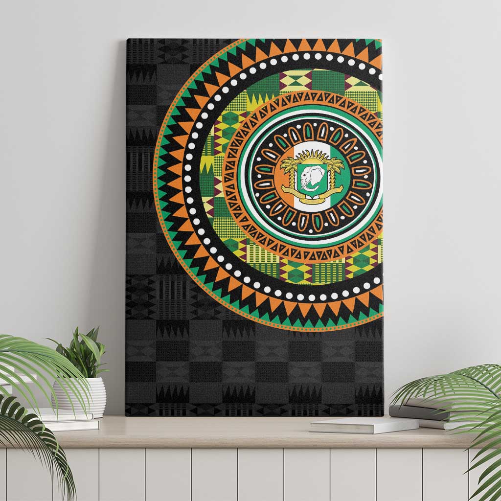 Ivory Coast African Tribal Pattern Canvas Wall Art Chest Arm Tattoo