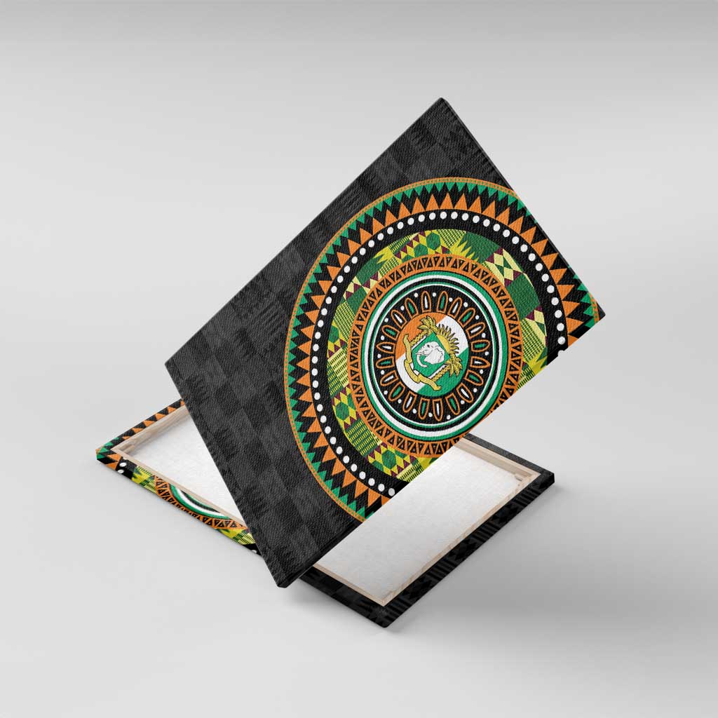 Ivory Coast African Tribal Pattern Canvas Wall Art Chest Arm Tattoo