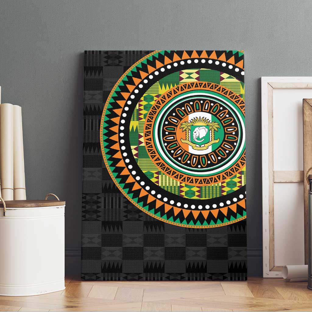 Ivory Coast African Tribal Pattern Canvas Wall Art Chest Arm Tattoo