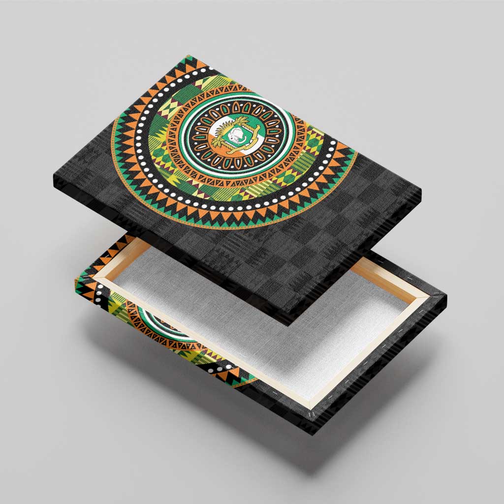 Ivory Coast African Tribal Pattern Canvas Wall Art Chest Arm Tattoo