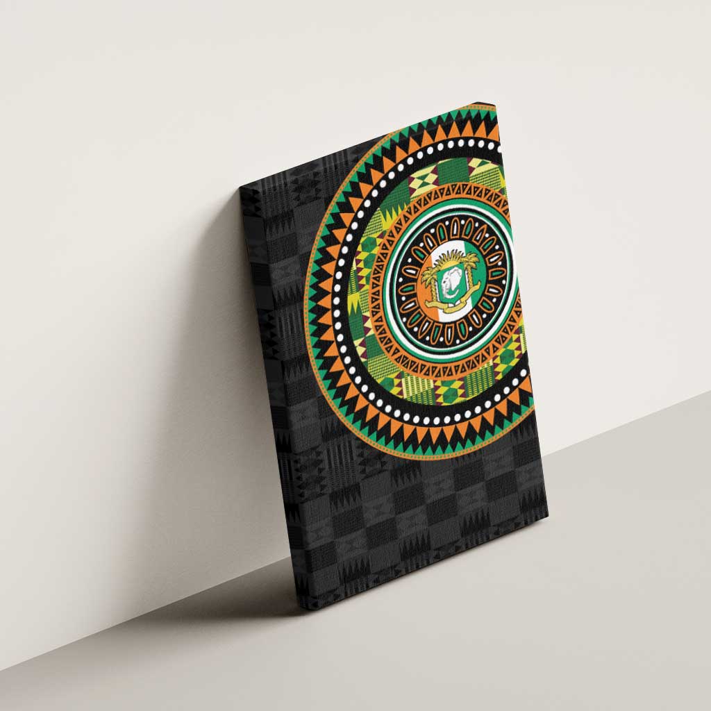 Ivory Coast African Tribal Pattern Canvas Wall Art Chest Arm Tattoo