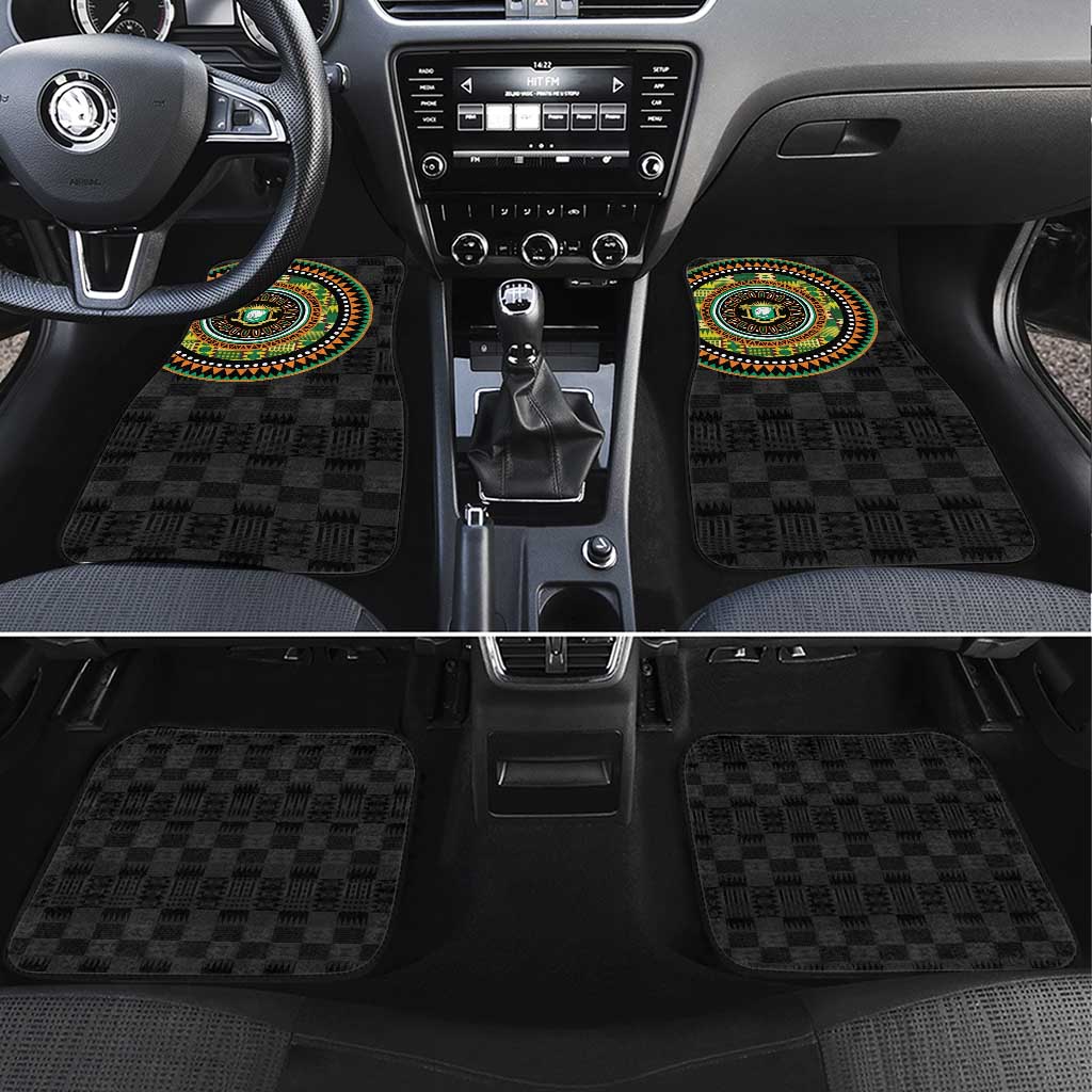 Ivory Coast African Tribal Pattern Car Mats Chest Arm Tattoo