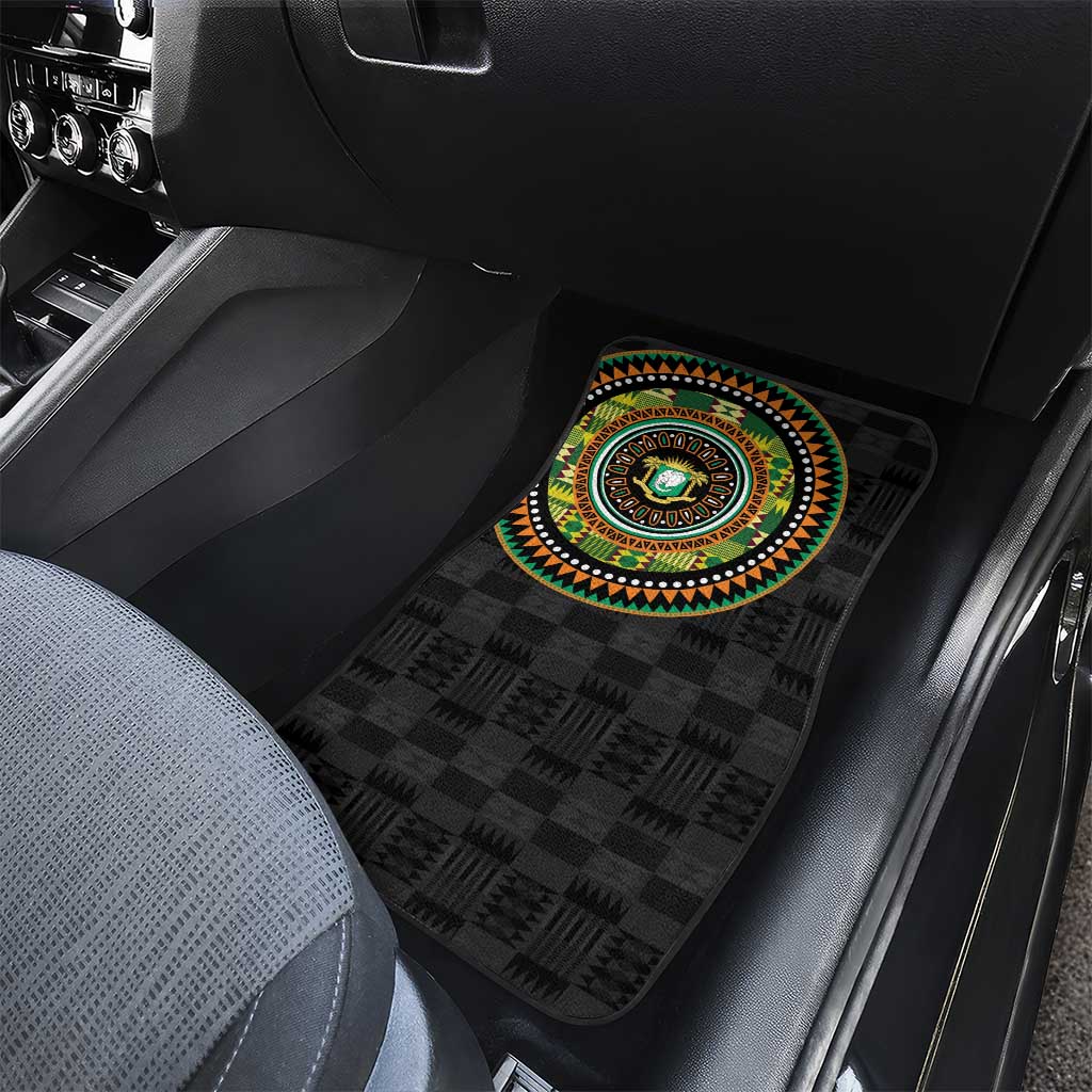 Ivory Coast African Tribal Pattern Car Mats Chest Arm Tattoo