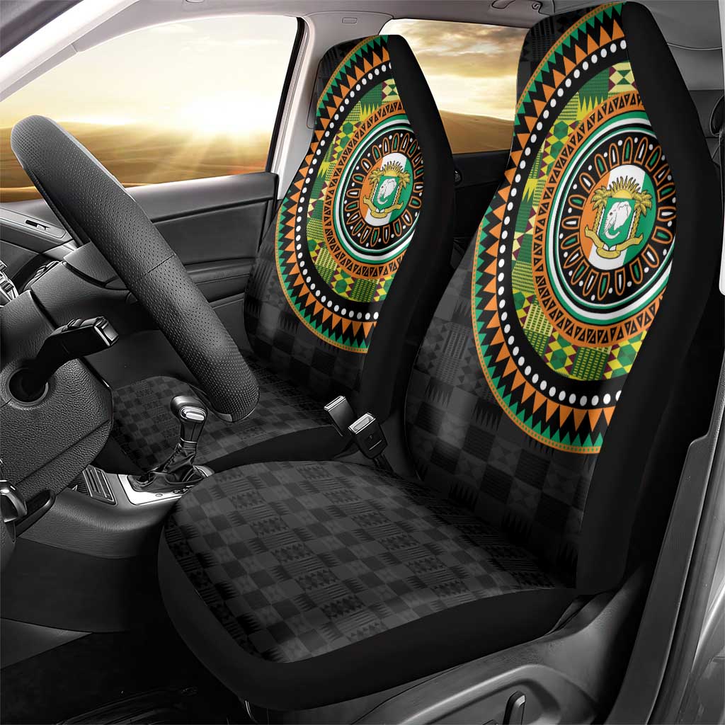 Ivory Coast African Tribal Pattern Car Seat Cover Chest Arm Tattoo