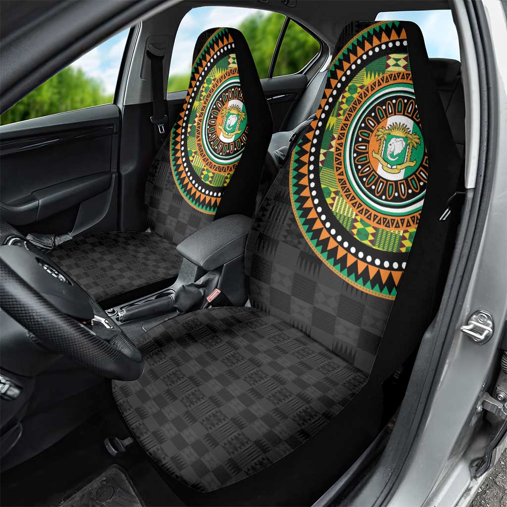 Ivory Coast African Tribal Pattern Car Seat Cover Chest Arm Tattoo