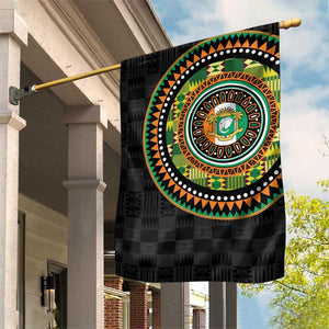 Ivory Coast African Tribal Pattern Garden Flag Chest Arm Tattoo