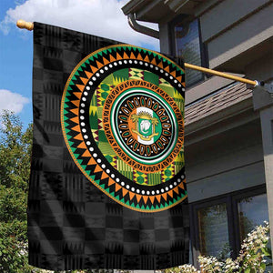 Ivory Coast African Tribal Pattern Garden Flag Chest Arm Tattoo