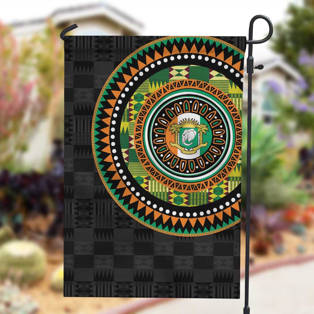 Ivory Coast African Tribal Pattern Garden Flag Chest Arm Tattoo