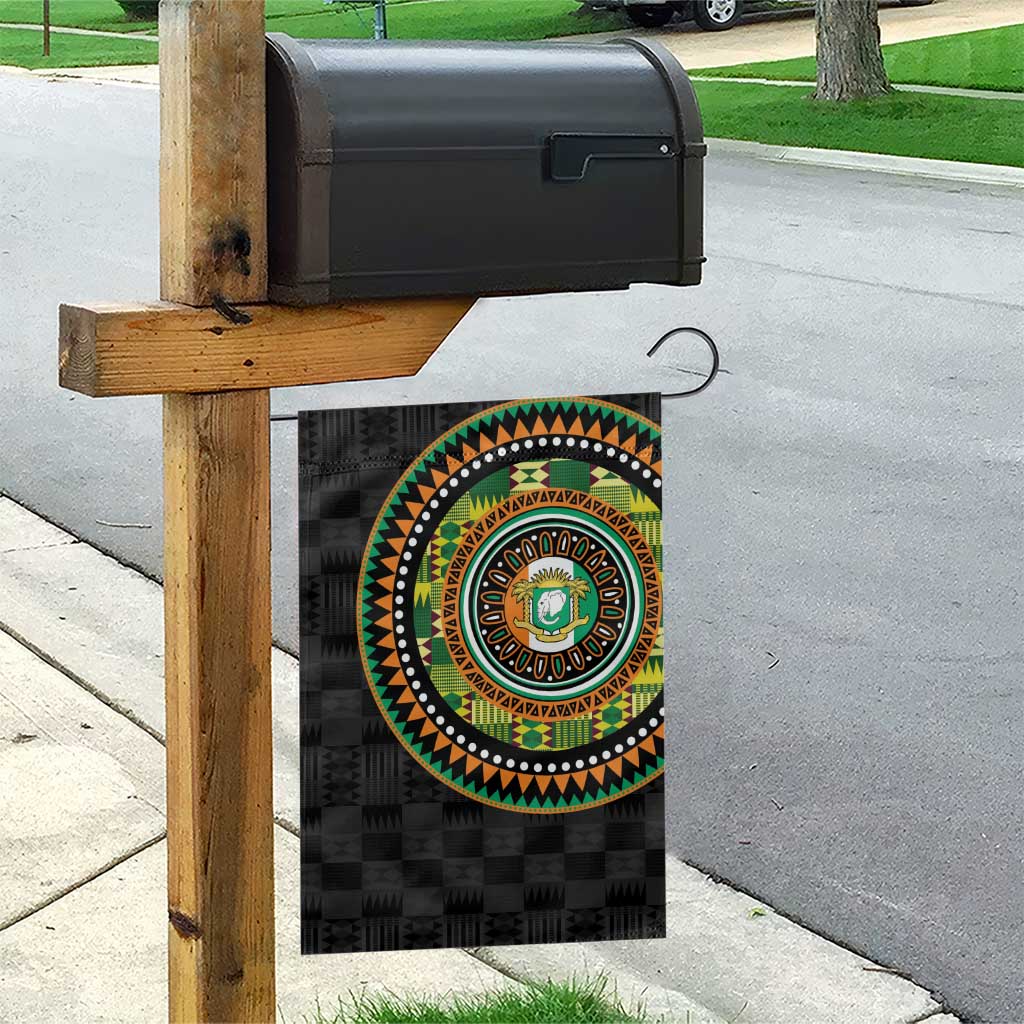 Ivory Coast African Tribal Pattern Garden Flag Chest Arm Tattoo