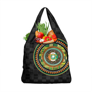 Ivory Coast African Tribal Pattern Grocery Bag Chest Arm Tattoo