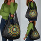 Ivory Coast African Tribal Pattern Grocery Bag Chest Arm Tattoo