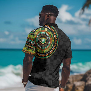 Ivory Coast African Tribal Pattern Hawaiian Shirt Chest Arm Tattoo