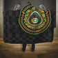 Ivory Coast African Tribal Pattern Hooded Blanket Chest Arm Tattoo
