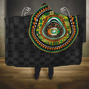 Ivory Coast African Tribal Pattern Hooded Blanket Chest Arm Tattoo