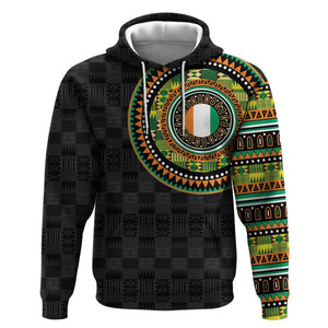 Ivory Coast African Tribal Pattern Hoodie Chest Arm Tattoo