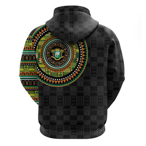 Ivory Coast African Tribal Pattern Hoodie Chest Arm Tattoo