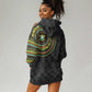 Ivory Coast African Tribal Pattern Hoodie Dress Chest Arm Tattoo