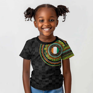 Ivory Coast African Tribal Pattern Kid T shirt Chest Arm Tattoo