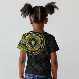 Ivory Coast African Tribal Pattern Kid T shirt Chest Arm Tattoo