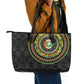 Ivory Coast African Tribal Pattern Leather Tote Bag Chest Arm Tattoo