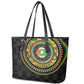 Ivory Coast African Tribal Pattern Leather Tote Bag Chest Arm Tattoo